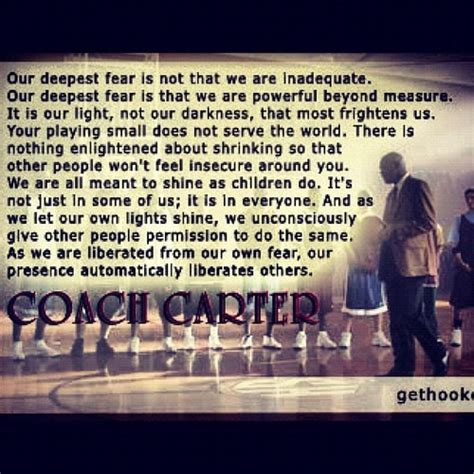 Our Deepest Fear Coach Carter Quotes. QuotesGram