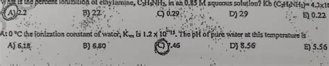 inorganic chemistry - the calculation of ph of the pure water at 0 ...