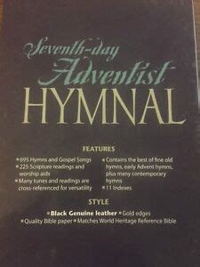 Seventh-Day Adventist Hymnal - Black Genuine Leather (SDA Hymns) 9780828012430 | eBay