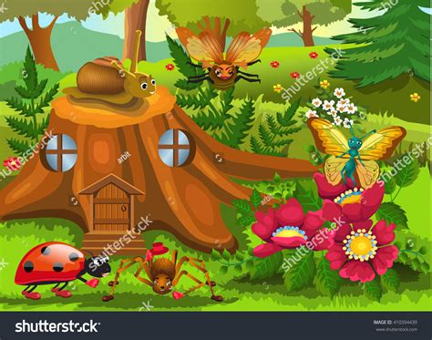 Bugs World Stock Vector (Royalty Free) 410394439 | Shutterstock