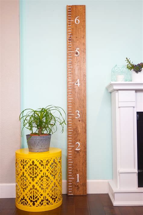 DIY Ruler Growth Chart - Happiness is Homemade