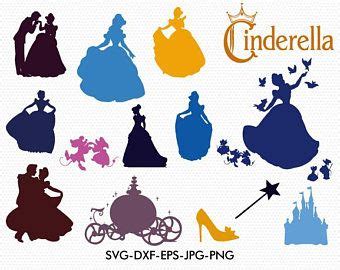 the silhouettes of disney princesses are shown