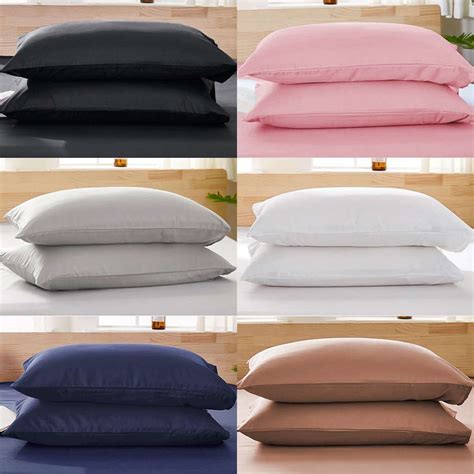 High Quality Cotton Bed Pillow Case Covers Soft Pillowcases Standard ...