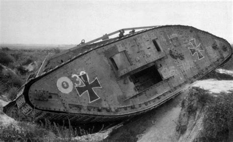 The Mark IV female tank captured and used by Germans named "Lotte ...