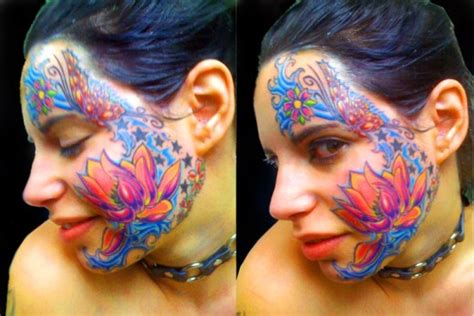 Face Tattoo Designs For Girls