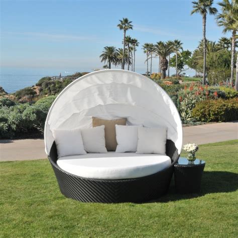 Dijon Barrell Outdoor Daybed with Canopy