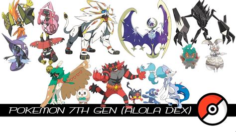 Pokemon 7th Gen / Alola Dex - YouTube