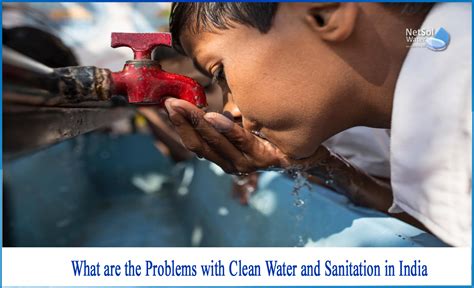 What are the problems with clean water and sanitation in India