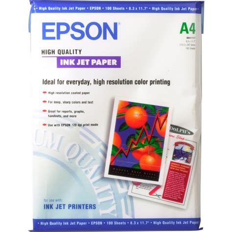 Epson High Quality Inkjet Paper S041117 B&H Photo Video