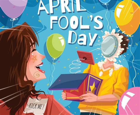 April Fool's Day Concept with Pie Face Prank