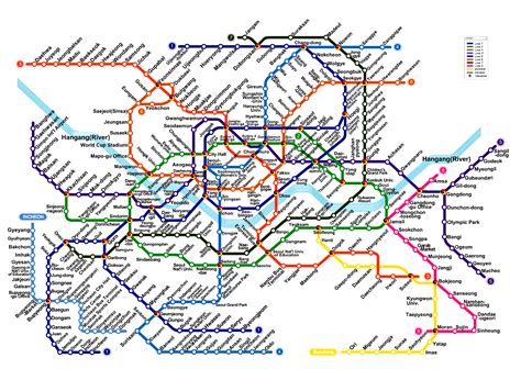 Seoul Subway Metro Map English Version (Updated)
