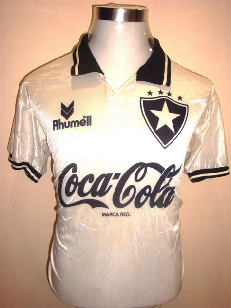 Surachai Store: Botafogo Club Coca Cola Jersey Brazil (White Black)