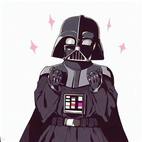 Darth Vader excited kawaii anime pose, anime wallaper, anime aesthetic ...