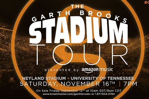 Garth Brooks to Rock Neyland Stadium Nov. 16 - News