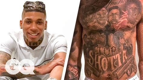 NLE Choppa Breaks Down His Tattoos | GQ - YouTube