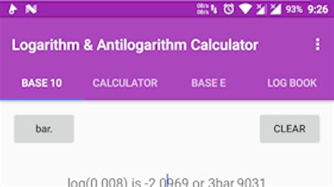 Logarithm And Antilogarithm Calculator - App on Amazon Appstore