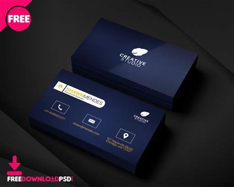 Free Ceo Business Card PSD Template | Business card psd, Business card template psd, Ceo ...