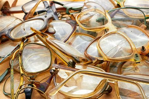 Used and old glasses stock image. Image of historic, market - 40888309