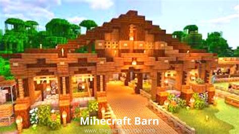 Creation of the Minecraft barn with a complete guide | Minecraft stables, Minecraft barn ...