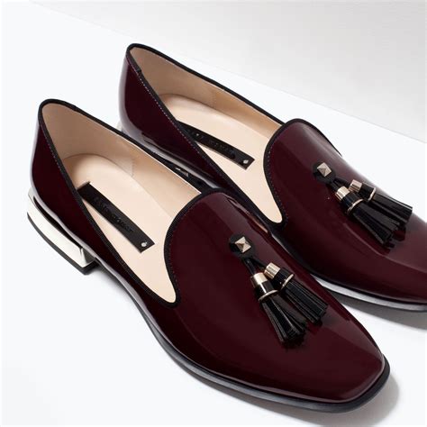 Glossy flat shoes - View all - Shoes - WOMAN | ZARA United States ...