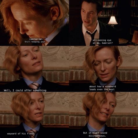 Constantine and Gabriel movie quotes | Constantine movie, Tilda swinton, Keanu reeves