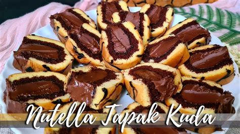 Nutella Tapak Kuda | Resepi Kek Tapak Kuda | Nutella Horseshoe Cake ...