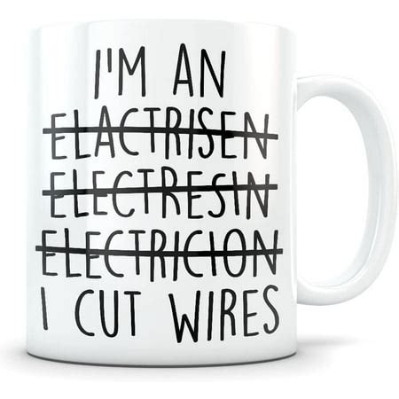 Electrician Mug - Funny Electrical Engineer Gift for Men and Women ...