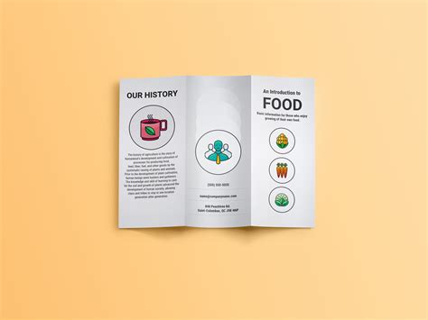 White Farm Fresh Trifold Brochure Example - Venngage Brochure Examples ...