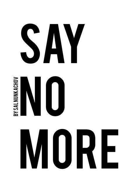 say no more - Paper View Independent Publishing