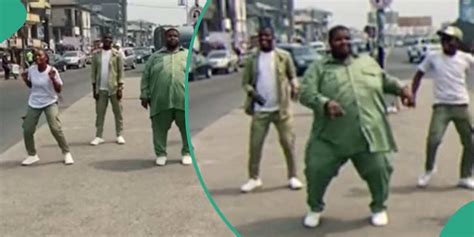 NYSC Members Show Off Their Dance Skills in Twe Twe Challenge, One of Them Wows with His Moves ...