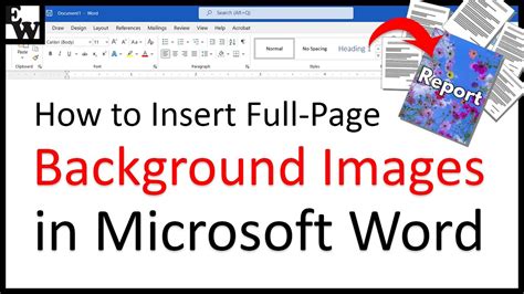 How to Insert Full Page Background Images in Microsoft Word (PC & Mac ...