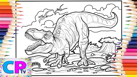 Tyrannosaurus Rex Coloring Pages/World of Dinosaurs/Elektronomia - Sky ...