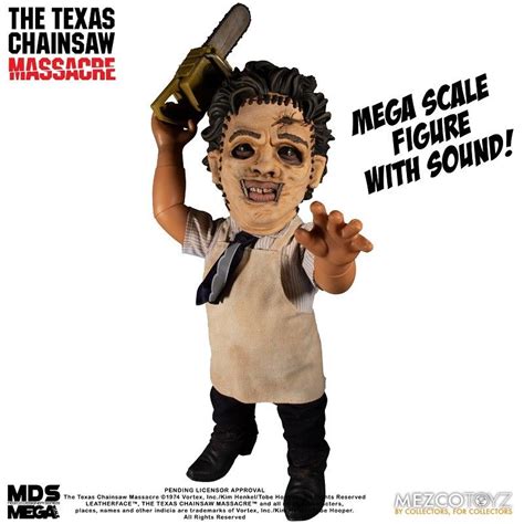 MEZCO TOYS MDS MEGA SCALE TALKING LEATHERFACE ACTION FIGURE