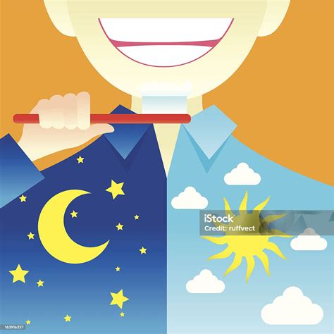 Brush Your Teeth Twice A Day Stock Illustration - Download Image Now ...