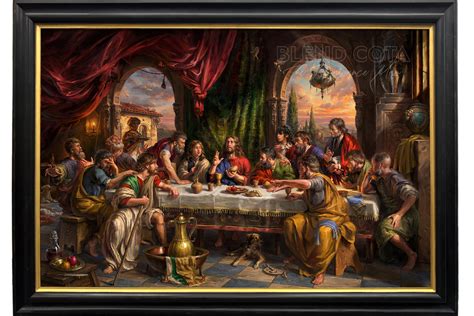 The Last Supper (Original Painting) - Blend Cota Studios