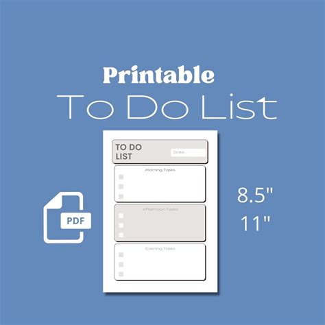 Printable to Do List Digital Planner Planner Printable PDF - Etsy