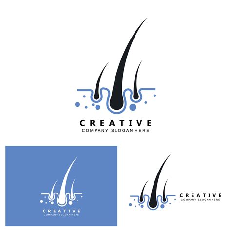 hair care logo vector icon skin health illustration design concept ...