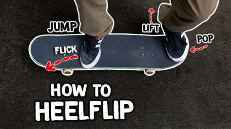 How to Heelflip - Beginner Skateboard Tricks Tutorial (Slow Motion) - YouTube