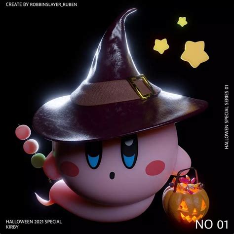 Ruben Valenzuela on Instagram: “Halloween Special series 01 Kirby #kawaii #kirby #nintendo # ...