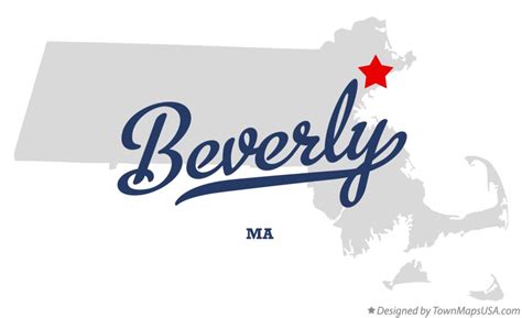 Map of Beverly, MA, Massachusetts