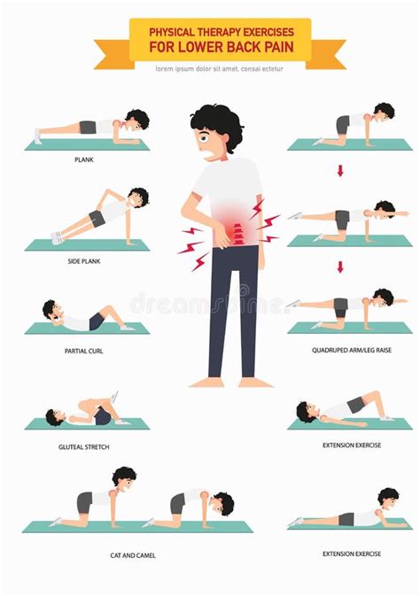 Lower Back Pain stock illustration. Illustration of physical - 23527285