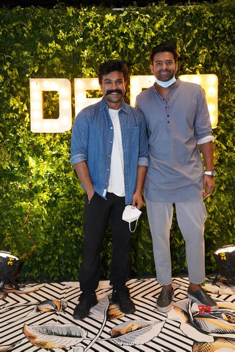 Prabhas And Ram Charan At Dil Raju's 50th Birthday Party HD Gallery - Social News XYZ