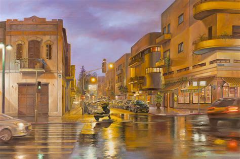 Rain of light in Tel Aviv (Alex Levin) - NER Art Gallery