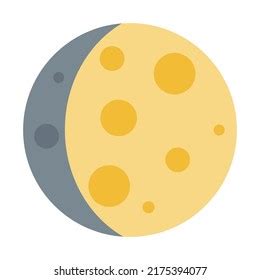 Waxing Gibbous Moon Emoji Moon Symbol Stock Vector (Royalty Free) 2175394077 | Shutterstock