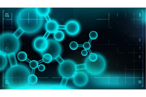 Molecule Background Vector. Science. Chemical Formula. Medical Banner. Abstract Design ...