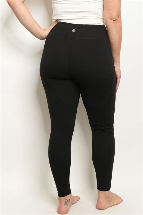 YOGA PANTS LEGGINGS WITH 2 SIDE POCKETS (PLUS SIZE) – Kute Classics Clothing