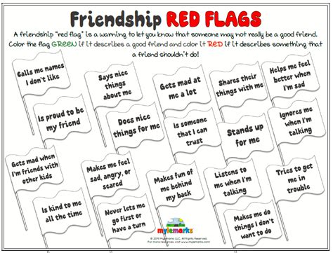 Friendship Red Flags