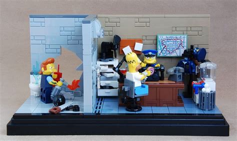 Simpsons Springfield Police Station | Lego room, Lego simpsons, Custom lego