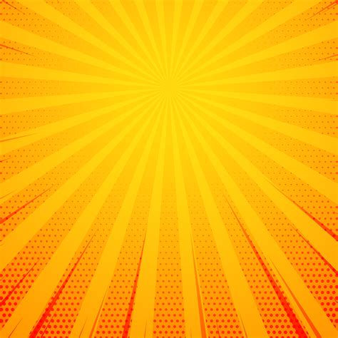 yellow pop art comic book style background with rays - Download Free Vector Art, Stock Graphics ...