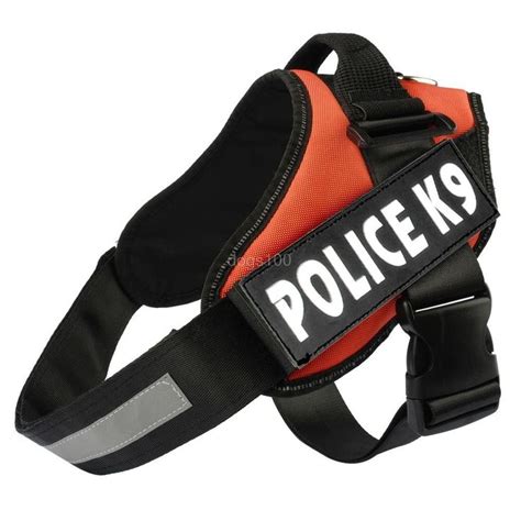 Reflective Police K9 Service Dog Harnesses Pet Training Vest With Quick ...